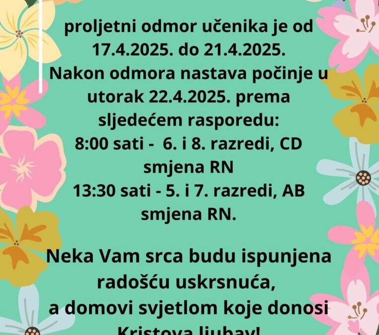Proljetni praznici