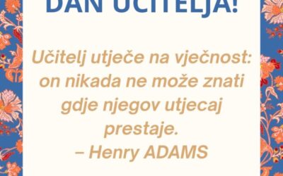 Sretan Dan učitelja!