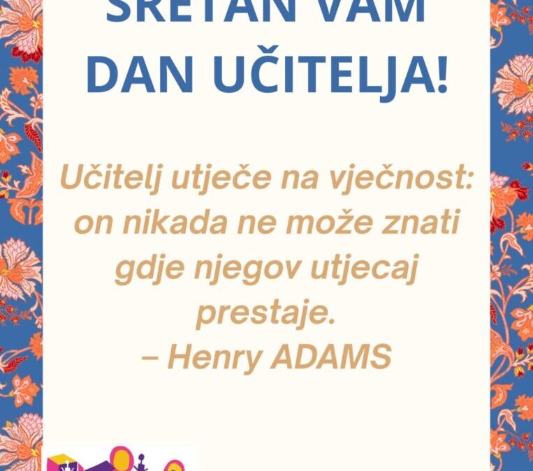 Sretan Dan učitelja!
