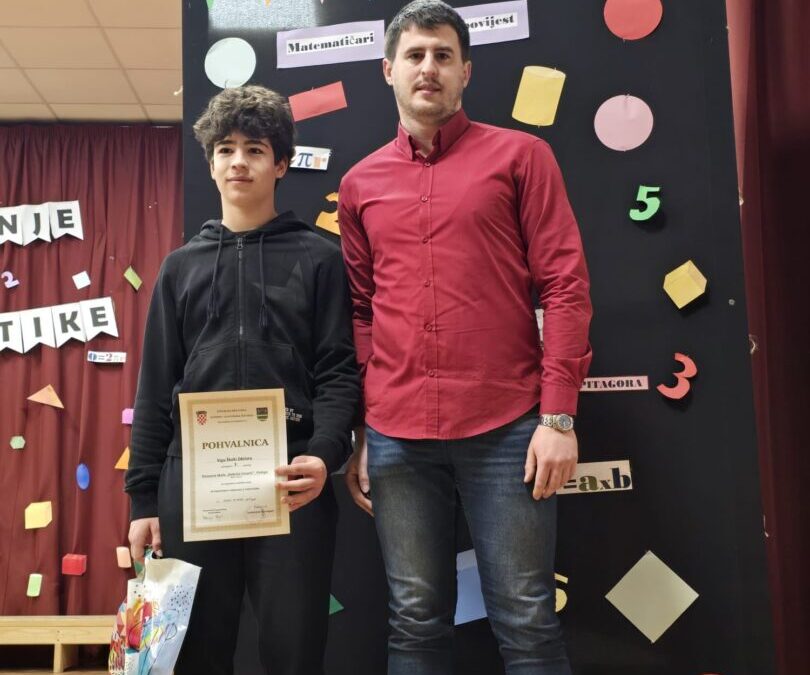USPJEŠAN REZULTAT MLADIH MATEMATIČARA NA ŽUPANIJSKOM NATJECANJU