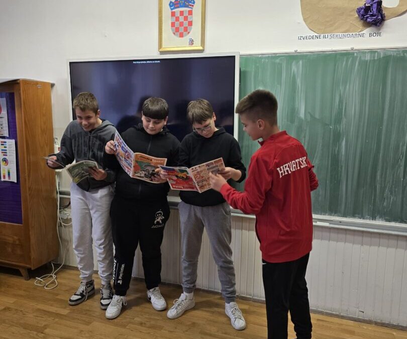 Glavne urednice Modre laste u posjetu školi i Gradskoj knjižnici Požega